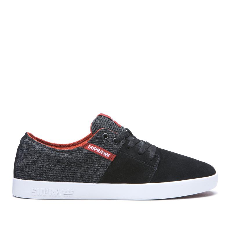 Supra STACKS II Sneaker Low Damen Schwarz / Grau Deutsch FXHAG1072